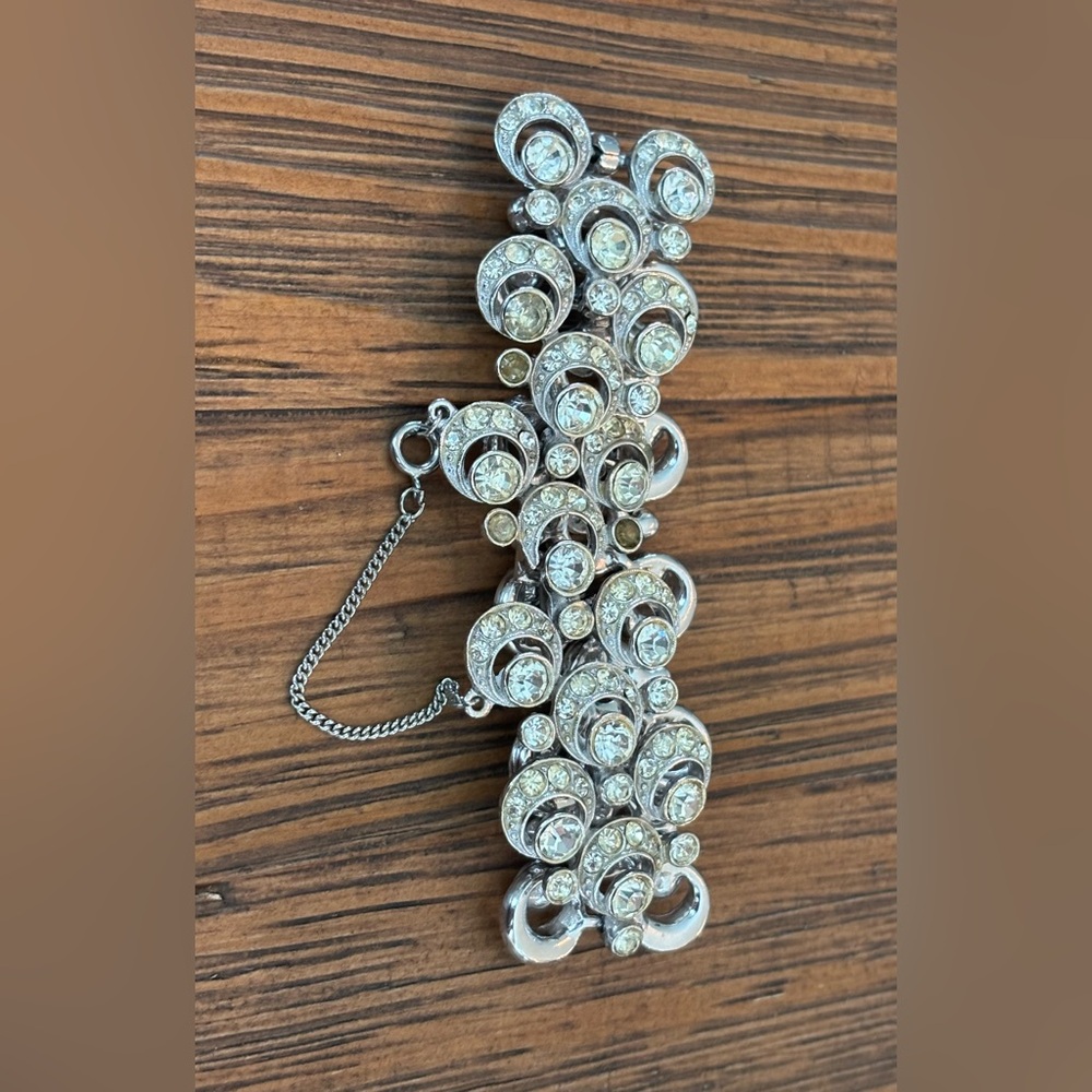 Vintage ORA Crystal Statement Bracelet